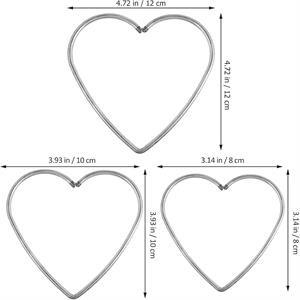 Metal Makrome Kalp 21 CM