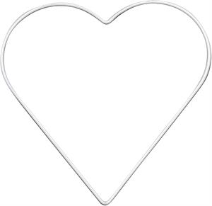 Metal Makrome Kalp 25 CM