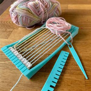 Mini Dokuma Tezgahı Üçlü Set