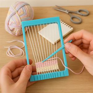 Mini Dokuma Tezgahı Üçlü Set