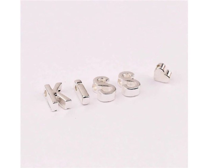 Minimal Kolye & Bileklik Arası Gümüş Harfler 