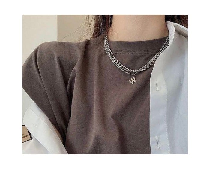 Minimal Kolye & Bileklik Arası Gümüş Harfler 