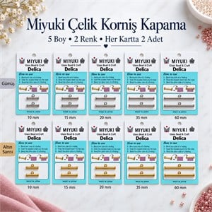 Miyuki Çelik Korniş Kapama – Boncuk Dokuma ve Takı Bitiş Aparatı