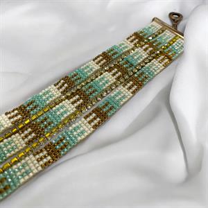 Miyuki Vintage Swarovski Bileklik