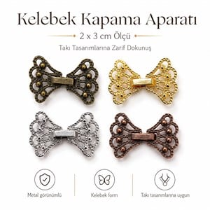 Modern Kelebek Kapama - Kararmaz 2x3 CM