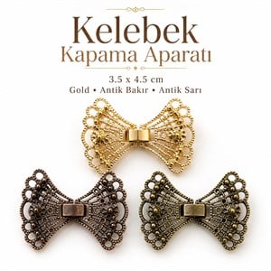Modern Kelebek Kapama - Kararmaz 3.5x4.5 CM