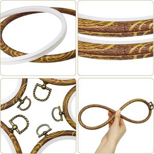Oval Ahşap Oyma Desenli Kasnaklar