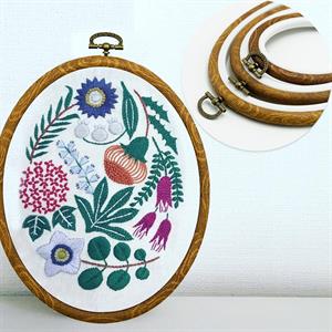 Oval Ahşap Oyma Desenli Kasnaklar
