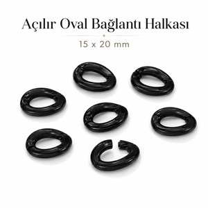 Oval Bağlantı Halkası 15 × 20 mm – Tasarımlarınızı Kolayca Birleştirin