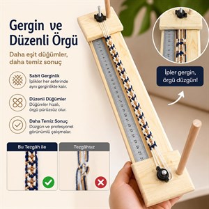 Paracord / Makrome Örgü Tezgâhı ile Daha Düzenli ve Kontrollü Çalışmalar