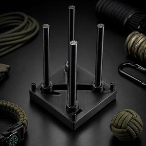 Paracord Top Düğüm Aparatı – Ayarlanabilir 4 Çubuklu Sistem