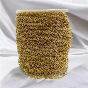 Parlak Minimal Oval Zincir