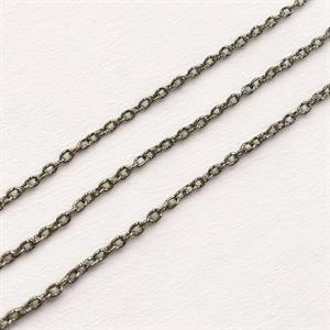 Parlak Minimal Oval Zincir