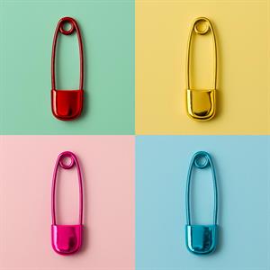 Paslanmaz Çelik Parlak Çengelli İğneler 5li Paket