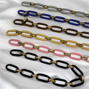 Pastel Renkli Oval Zincir Askılıklar