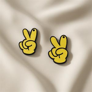 Peace Parmak Figürü Sallantı