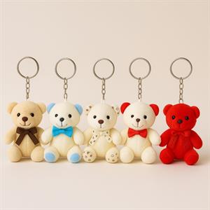 Peluş Oturan Ayıcık Anahtarlıklı - Yumuşak ve Sevimli