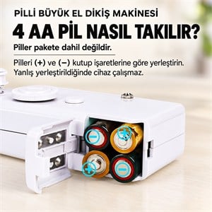 PİLLİ BÜYÜK EL DİKİŞ MAKİNESİ