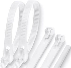 Plastik Kelepçeler, Kablo Bağlayıcı Cırt - 100 Adet