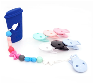 Plastik Renkli Emzik Askı Klipsleri