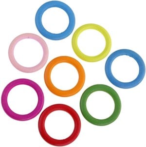 Plastik Renkli Halka Modeller 47 MM - 5 ADET Paket