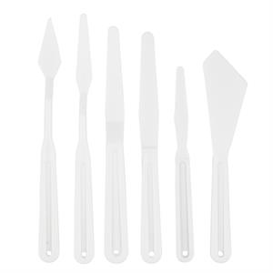 Plastik Spatula Seti 5li Akrilik Boya, Yağlı Boya, Hobi Çalışmaları