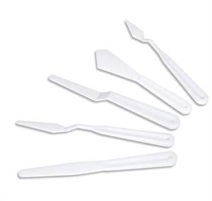 Plastik Spatula Seti 5li Akrilik Boya, Yağlı Boya, Hobi Çalışmaları