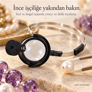Power Master MG13B-A LED Aydınlatmalı, Göze Takılan Büyüteç