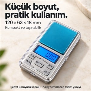 Power Master PM-14636 – 0,01 Gram Hassasiyetli Dijital Cep Terazisi