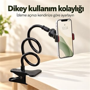 Power Master PM-14675 Mandallı Oynar Başlıklı Akrobat Telefon Tutucu