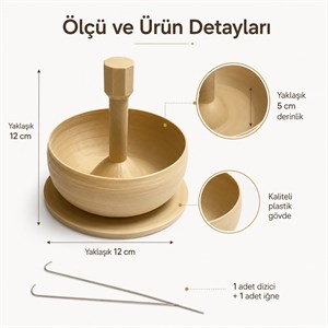 Profesyonel Boncuk Dizici - İğneli Set