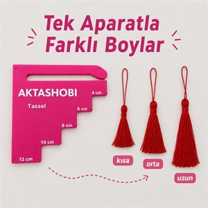 Püskül Yapma Aparatı – Tek Aparatla 5 Farklı Boy