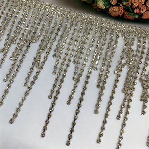 Püsküllü Swarovski Şerit Taş