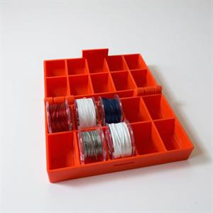 Renkli Boncuk, Masura ve Takı İpleri – Düzenli Saklama Kutusu 7x9 CM