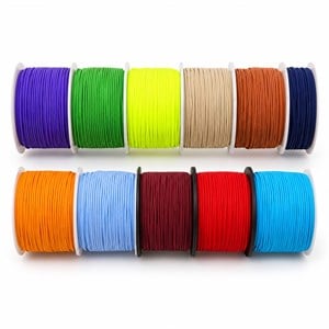 Renkli Yuvarlak 1.2 MM Lastik Çeşitleri 