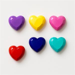 Retro Renkli Kalpler - 5 Adet