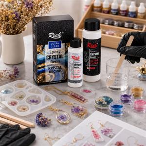 Rich Büyük Boy Epoksi Kristal Reçine - Şeffaf - 500 + 250 cc Set