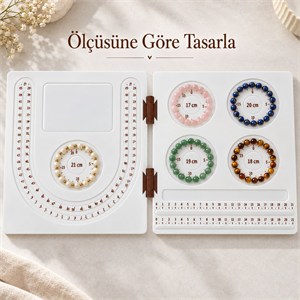 Saklı Atölye - Kitap Tipi Katlanabilir Takı Tasarım Panosu
