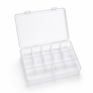 Şeffaf 12 Bölmeli Organizer 