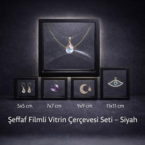 Şeffaf Filmli Vitrin Çerçevesi Seti – (5li Set)