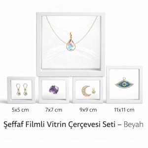 Şeffaf Filmli Vitrin Çerçevesi Seti – (5li Set)