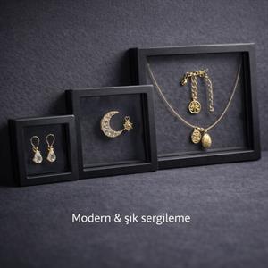 Şeffaf Filmli Vitrin Çerçevesi Seti – (5li Set)