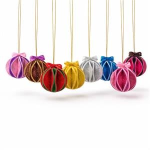 Simli Renkli EVA Prizma Süsler – El Yapımı Dekoratif Askılı Süs