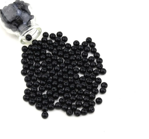 Siyah 10 MM, Cam Çanta İncisi Yarım Kilo (500GR.) Paket