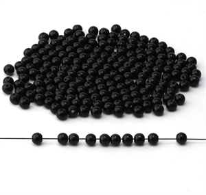 Siyah 10 MM, Cam Çanta İncisi Yarım Kilo (500GR.) Paket