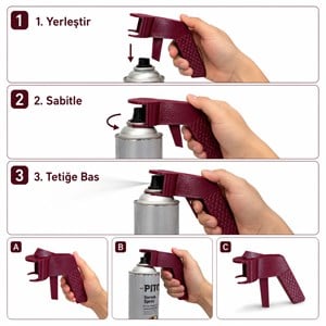 SpreyGrip - Ergonomik Sprey Tetik Aparatı