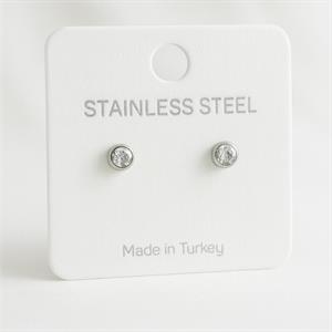 Stainless Stell Küpe Kartlığı - 10 Adet