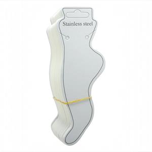 Stainless Stell Oval Kalın Halhal Kartı - 10 Adet