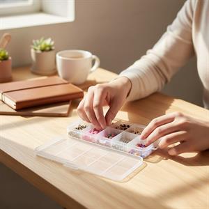 Takı Kutusu 10 Bölmeli Şeffaf