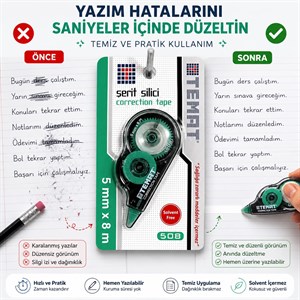 TEMAT Şerit Silici – Temiz, Hızlı ve Pratik Düzeltme